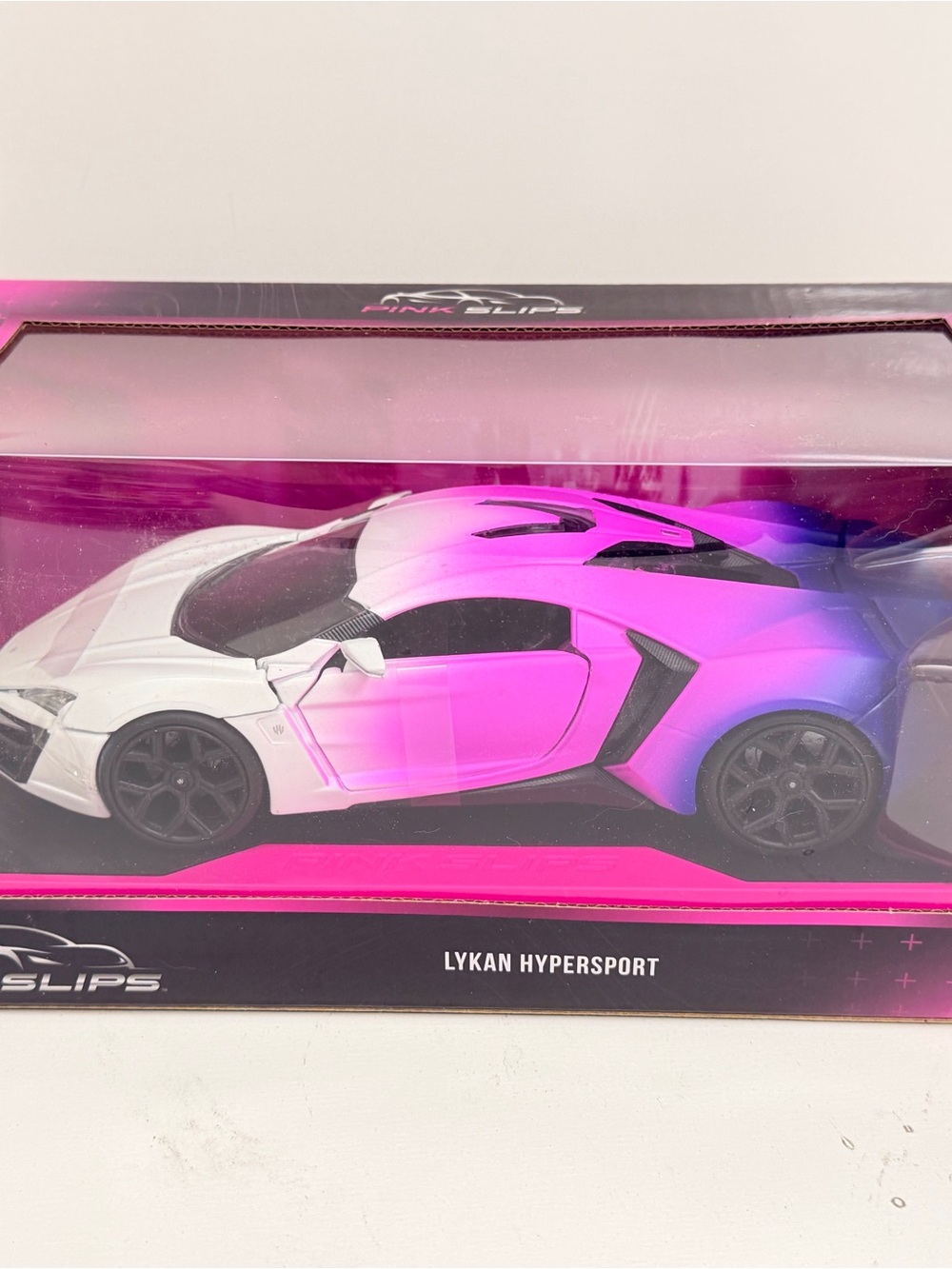 Jada pink slips Lykan Hypersport Kids Toy Car - Pink to Purple Gradient